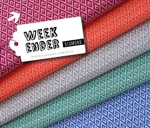 Bio Jacquard - Diamond - Col.01 - Weekender - Hamburger Liebe - Albstoffe